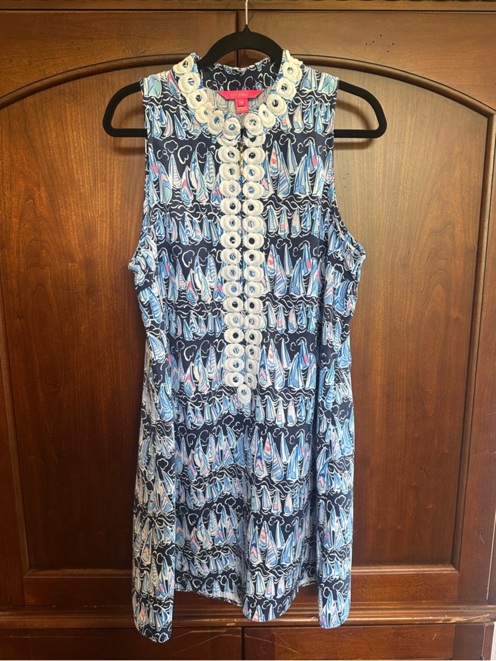 Jane Shift - Low Tide Navy / Sails And Stripes - size 14 - Lilly Pulitzer